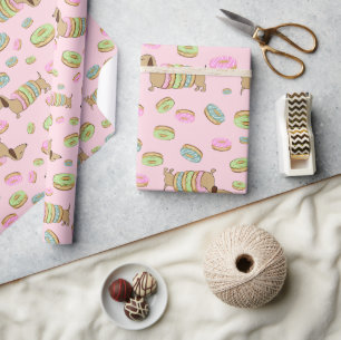 Dackel und Donuts   Doxie Party-Geschenkverpackung Geschenkpapier
