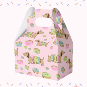 Dackel und Donuts Geschenkbox für Party Geschenkschachtel