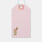 Dackel und Donuts Party Dank Hole Bunch Geschenkanhänger (Rückseite)