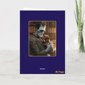 Dackel und Frankensteinkarte Karte (Rückseite)