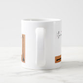 Dackel und Giraffe Jumbo-Tasse (Rückseite)