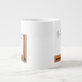 Dackel und Giraffe Jumbo-Tasse (Vorderseite)