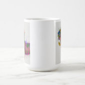 Dackel und Gläser Rainbow Splash Kaffeetasse (Mittel)