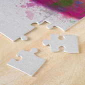 Dackel und Gläser Rainbow Splash Puzzle (Seite)