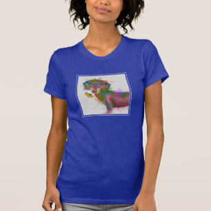 Dackel und Gläser Rainbow Splash T-Shirt