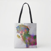 Dackel und Gläser Rainbow Splash Tasche (Vorderseite)