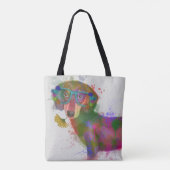 Dackel und Gläser Rainbow Splash Tasche (Rückseite)
