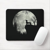 Dackel und MondHalloween Mousepad (Mit Mouse)