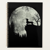 Dackel und MondHalloween Planer (Vorderseite)