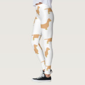 Dackel und tan Silhouette Leggings (Links)
