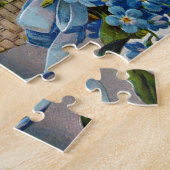 Dackel und Vergessen-Ich-Nots Puzzle (Seite)