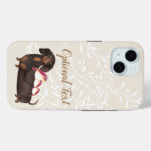 Dackel und Vogelfamilie Case-Mate iPhone Hülle (Rückseite (Horizontal))