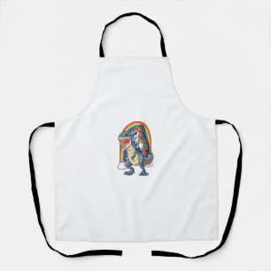 Dackel Unicorn Dinosaur T rex T Shirt Kinder Mädch Schürze