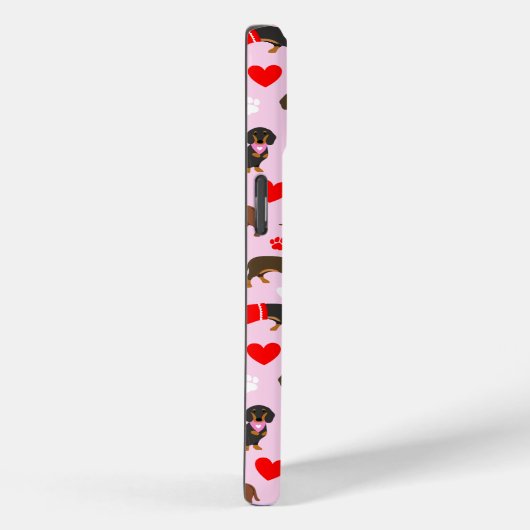 Dackel Valentine Case-Mate iPhone Hülle (Rückseite / Rechts)