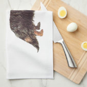 Dackel Valentine Geschirrtuch (Viertel Falte)