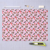 Dackel Valentine Seidenpapier (Handwerk)