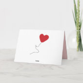 Dackel Valentine, Valentinstag Rosa und Rot Karte (Rückseite)