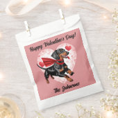 Dackel Valentinstag Gefälligkeitsags Geschenktütchen (Ausgeschnitten)