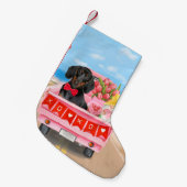 Dackel Valentinstag Lkw Herz Kleiner Weihnachtsstrumpf (Vorderansicht (hängend))