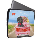 Dackel Valentinstag Lkw Herz Laptopschutzhülle (Vorne Rechts)