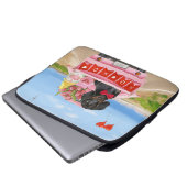 Dackel Valentinstag Lkw Herz Laptopschutzhülle (Vorne Knopf)