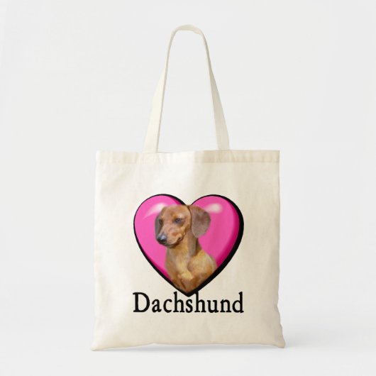 Dackel Valentinstag Tragetasche (Vorne)