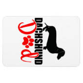 Dackel Vater 4x6 Magnet (Horizontal)