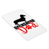 Dackel Vater 4x6 Magnet (Rechte Seite)