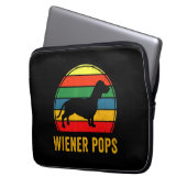 Dackel Vater Besitzer Laptopschutzhülle (Vorderseite Links)