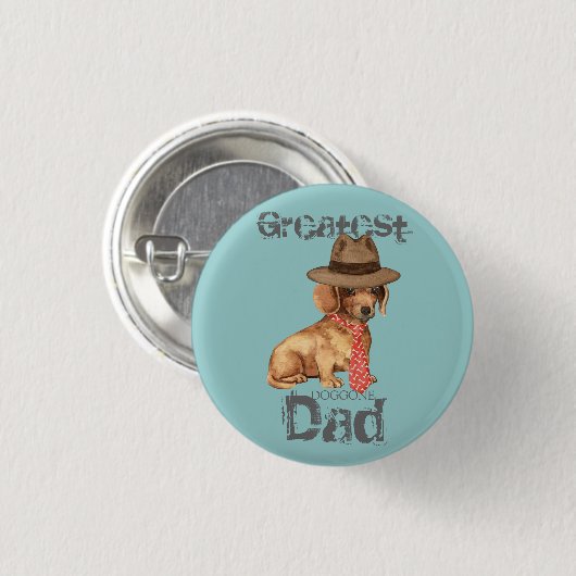 Dackel Vater Button (Vorne & Hinten)