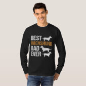 Dackel Vater Dackel Dog Daddy Vater T-Shirt (Vorne ganz)
