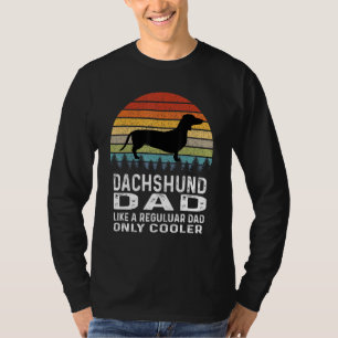 Dackel Vater Dackel Hund Retro Dackel T-Shirt