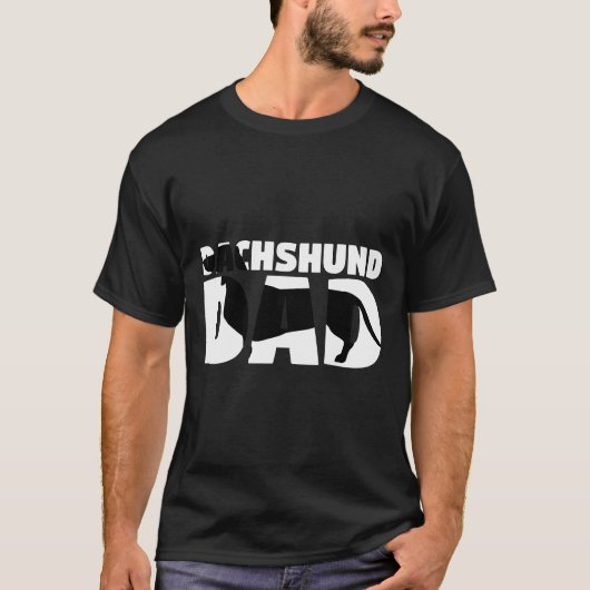 Dackel Vater Dackel Vater Hund Vater T-Shirt (Vorderseite)