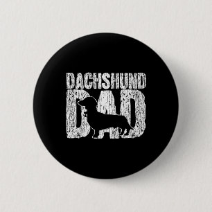 Dackel Vater Dackel Vater Vatertag Vintag Gi Button