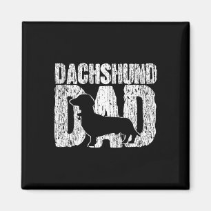 Dackel Vater Dackel Vater Vatertag Vintag Gi Magnet
