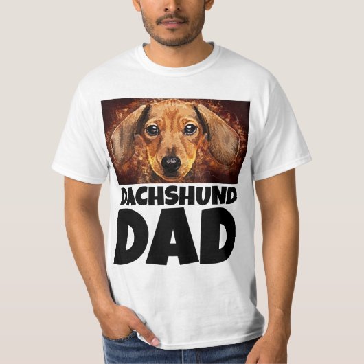 DACKEL VATER DOG T - SHIRT (Vorderseite)