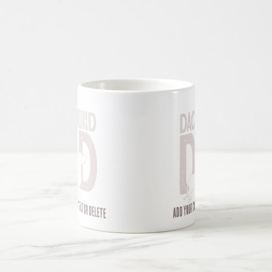 Dackel Vater Dog Vater Geschenk Kaffeetasse (Mittel)