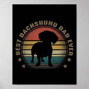Dackel Vater Ever Funny Vaters Day Geschenke für V Poster