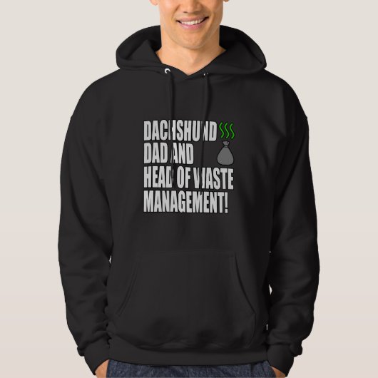 Dackel Vater Funny Hoodie (Vorderseite)