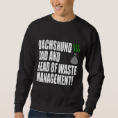 Dackel Vater Funny Sweatshirt (Vorderseite)