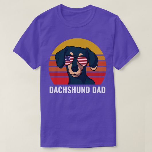 Dackel Vater Funny Weiner Dog T-Shirt (Design vorne)