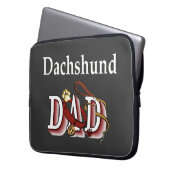 Dackel Vater Geschenke Laptopschutzhülle (Vorderseite Links)