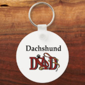 Dackel VATER Geschenke Schlüsselanhänger (Vorderseite)