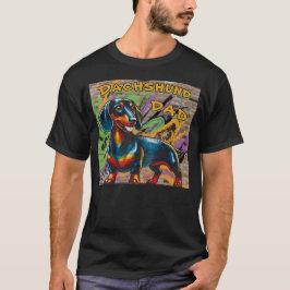 Dackel Vater Graffiti: Langer Hundekugel T-Shirt