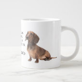 Dackel Vater Jumbo Tasse (Rechts)