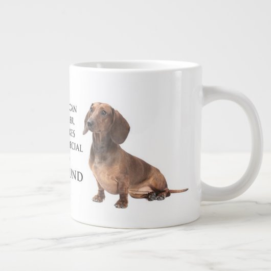 Dackel Vater Jumbo Tasse (Rechts)