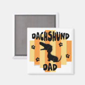 Dackel Vater Magnet (Vorderseite/Rückseite)