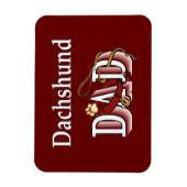 Dackel Vater Magnet (Vertikal)