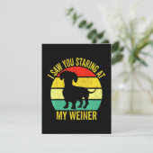 Dackel Vater Männer Dankeskarte (Stehend Vorderseite)
