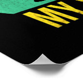 Dackel Vater Männer Poster (Ecke)